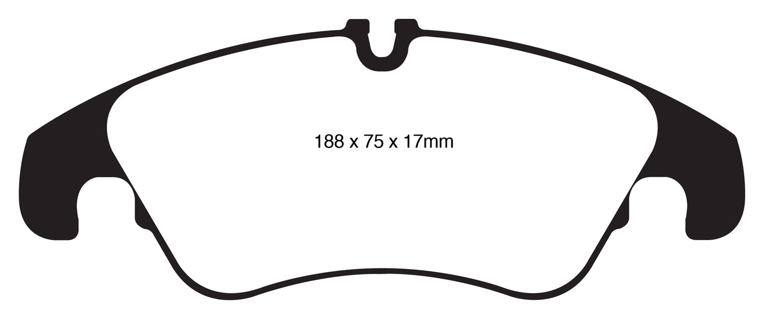 Ebc Brakes Dp42022r Yellowstuff Street And Track Brake Pads   Yellowstuff Street