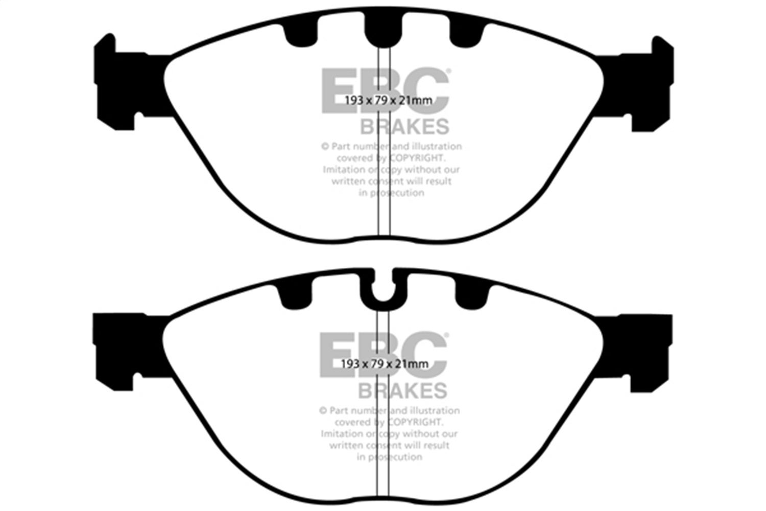 Ebc Brakes Dp31482c Redstuff Ceramic Low Dust Brake Pads Fits 06-10 M5 M6