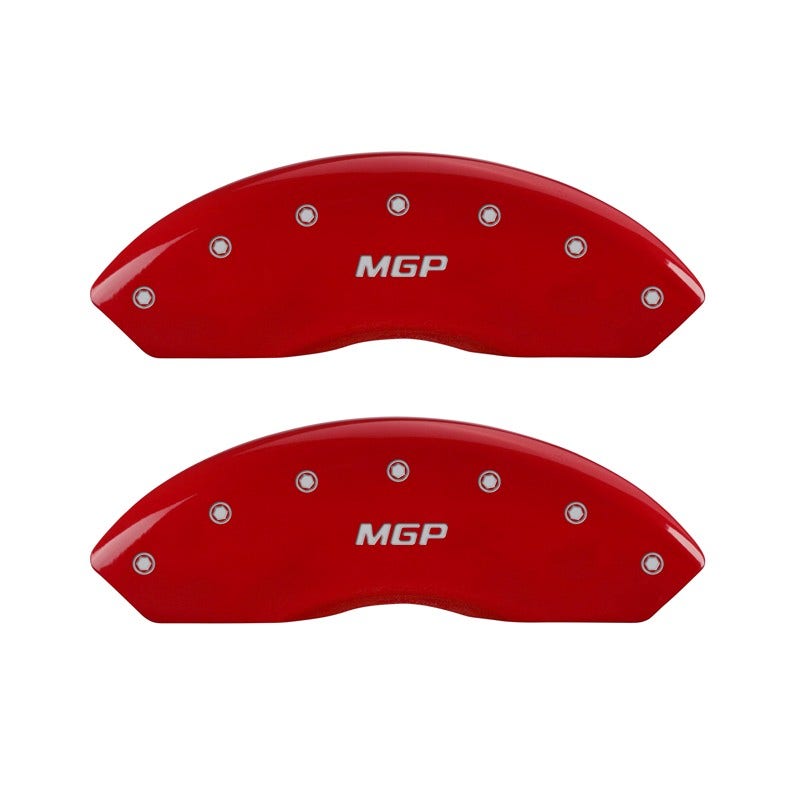 Mgp Caliper Covers 42014Smgprd Red Powder Coat Finish Front And Rear Caliper