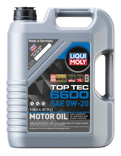 Liqui Moly 22046 Top Tec 6600 Sae 0W-20 Synthetic Motor Oil, 5 Liter   Top Tec