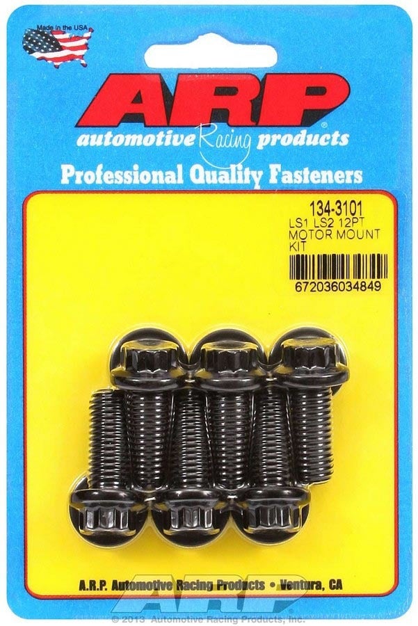 Arp 134-3101 12-Point Motor Mount Bolt Kit For Chevy Ls1/Ls2 Arp  12-Point Motor