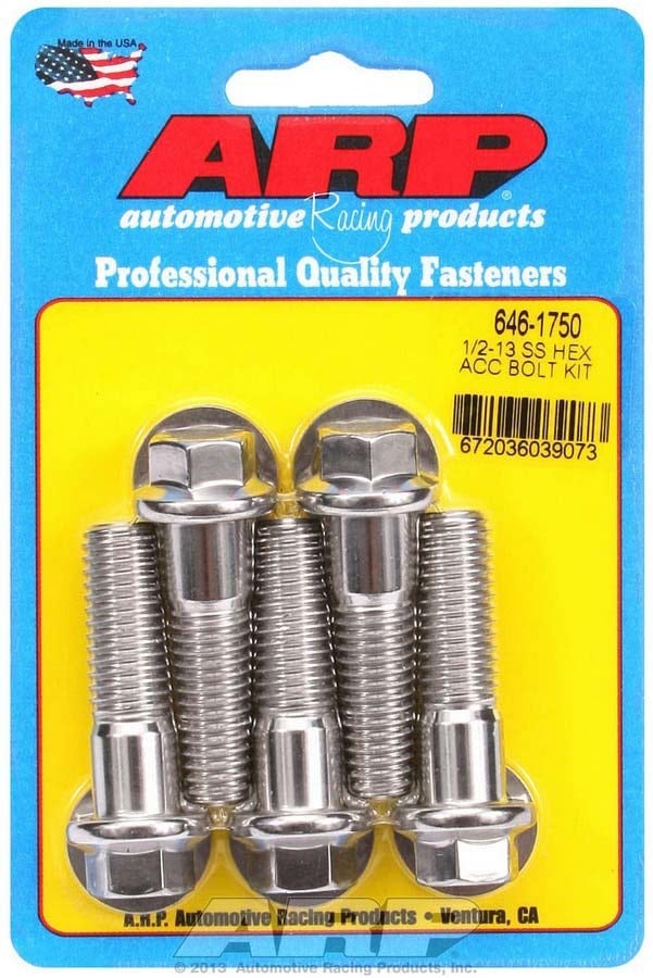 Arp (646-1750) Hex Bolt, Stainless Steel Arp () Hex Bolt, Stainless Steel