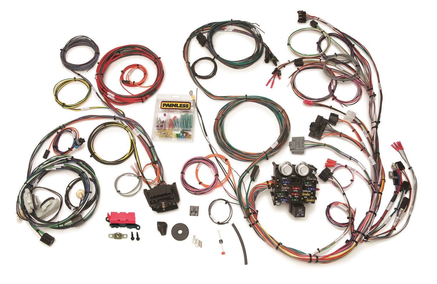 Painless Wiring 10111 23 Circuit Direct Fit Harness Fits 87-91 Wrangler (Yj)