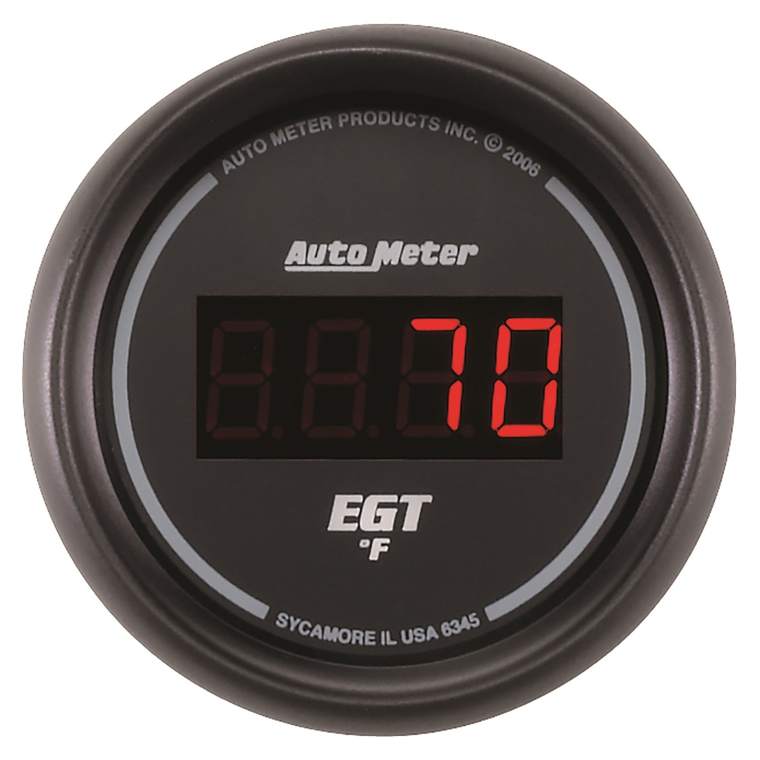 Autometer 6345 Sport-Comp Digital Pyrometer Gauge Auto Meter Products  Gauge