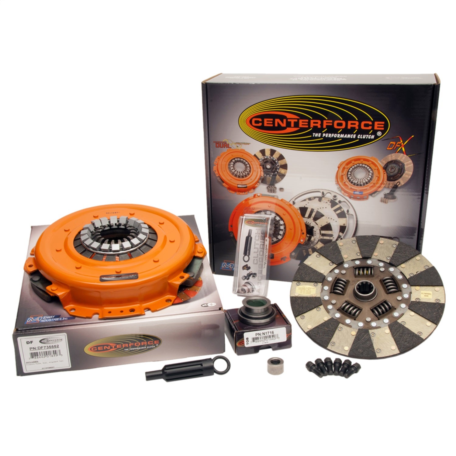Centerforce Kdf355216 Dual Friction Clutch Pressure Plate And Disc Set   Dual