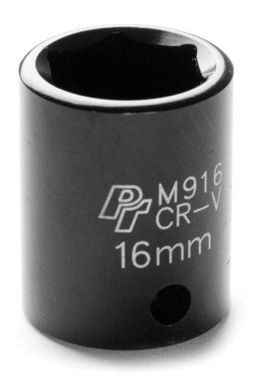 Performance Tool M916 3/8" 16Mm 6Pt Impact Socket   3/8  16Mm 6Pt Impact Socket