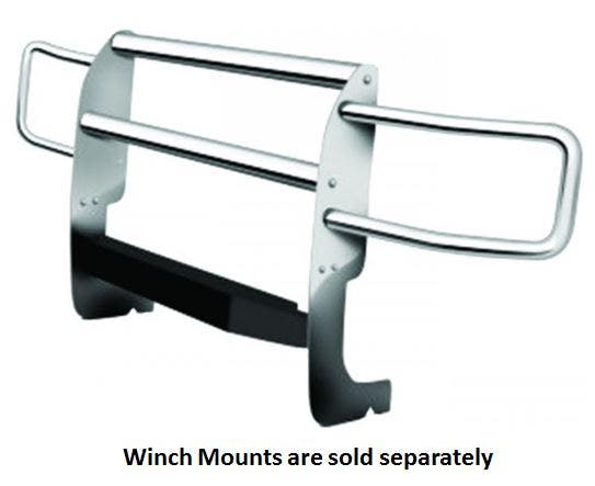 Go Ind Ford F150 '15 '16 Chrome Winch (33650)   Grille Guard Winch System;