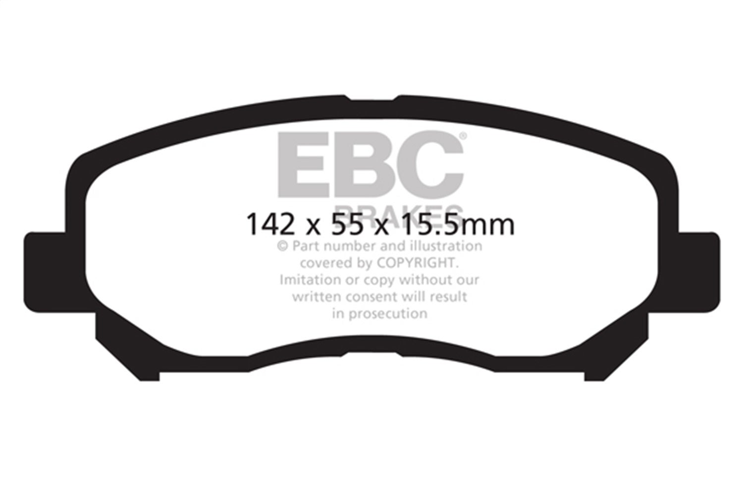 Ebc Brakes Dp22134 Greenstuff 2000 Series Sport Brake Pads Fits 13-23 Cx-30 Cx-5