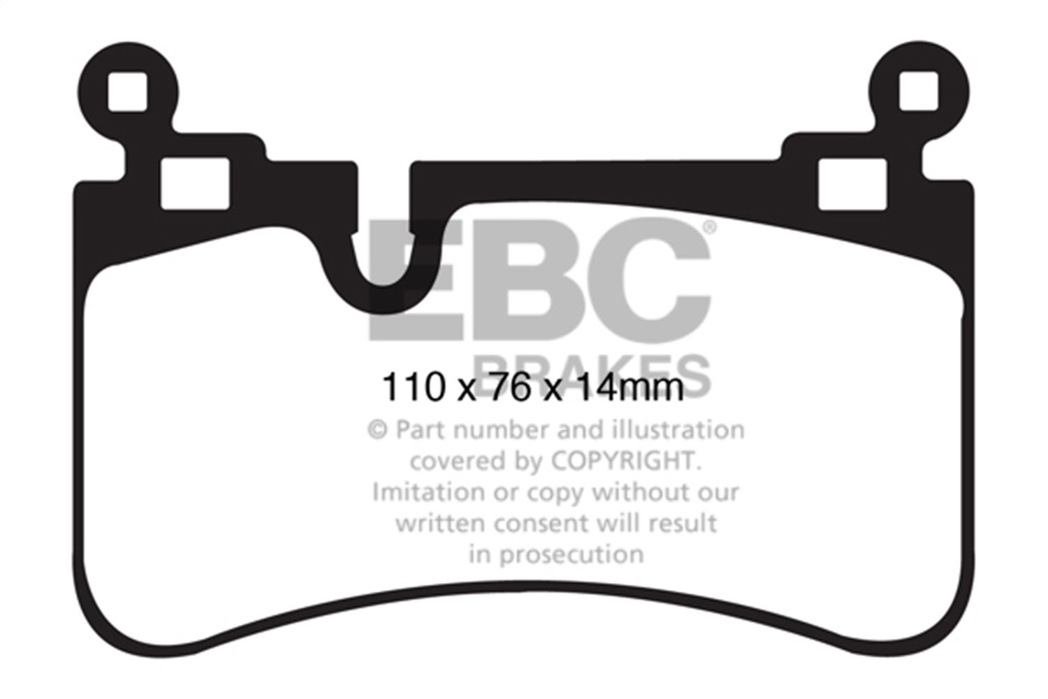 Ebc Brakes Dp31839c Redstuff Ceramic Low Dust Brake Pads  Dp31826c Brake Pad