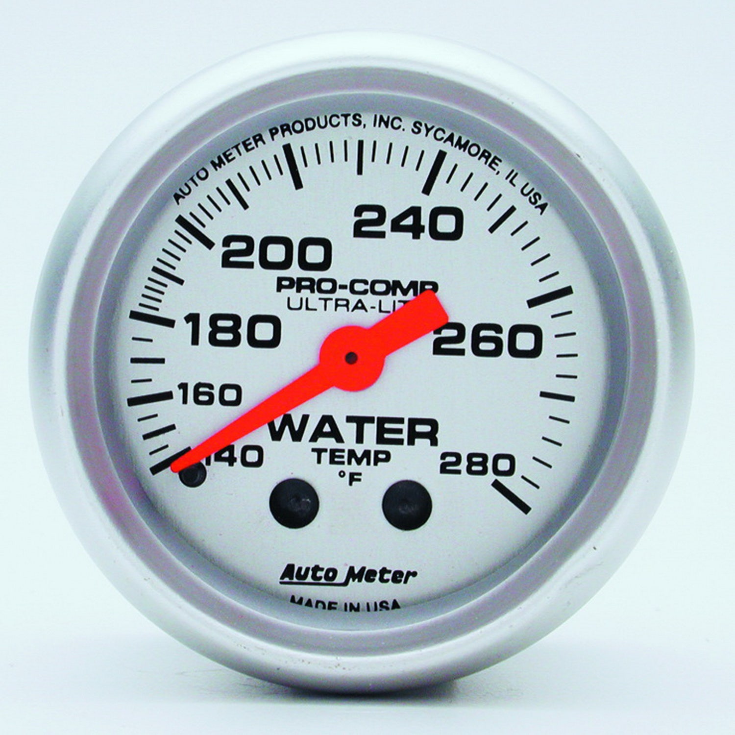 Autometer 4331 Ultra-Lite Mechanical Water Temperature Gauge Auto Meter Products