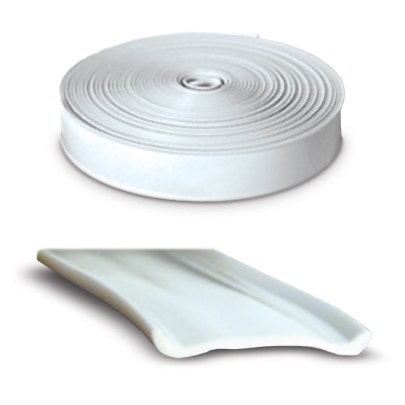 Rv Designer E530, Narrow Vinyl Insert Trim, 3/4 Inch Wide, 50 Foot Roll, White