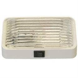 Gustafson Lighting Gsam4018 Rectangular Porch Light With Switch - Clear And