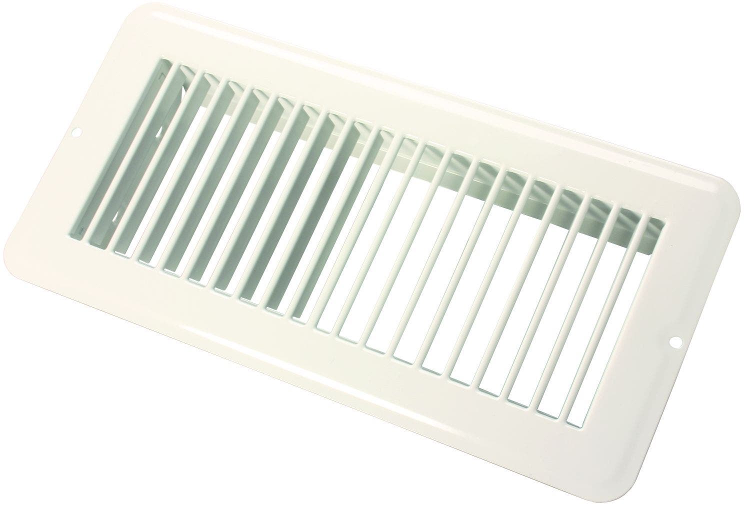 Jr Products 02-28985 Undampered Floor Register - 4" X 10", White   Heating/