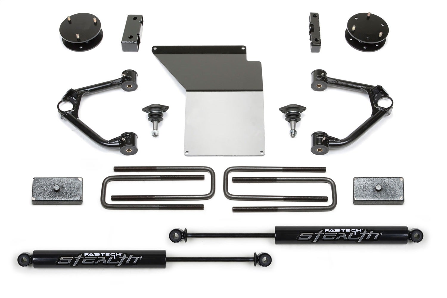 Fabtech K1070m Budget Lift System W/Shock Fits 14-18 Sierra 1500 Silverado 1500