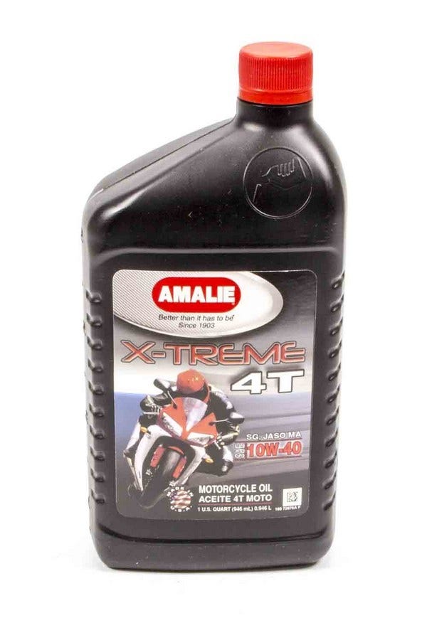 Amalie (72676-56) X-Treme 10W-40 4T Motorcycle Oil - 1 Quart Bottle  (72676-56)
