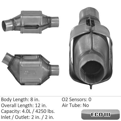 Eastern Catalytic Catalytic Converter-Universal P/N:93424  Catalytic