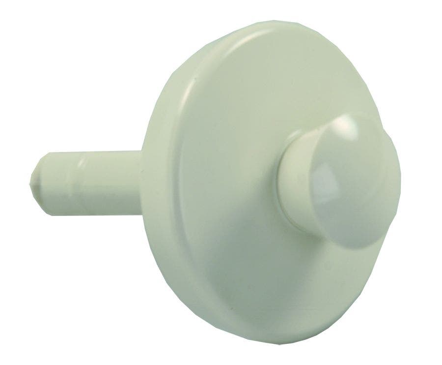 Jr Products 95125 Single Stem Pop-Up Stopper - Parchment , White   Sink Drain