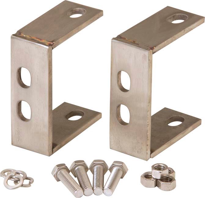 Kentrol 30527 Stainless Steel Rear Bumper Brackets   Stainless Steel Rear Bumper