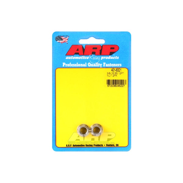 Arp 401-8321 Nut Kit (3/8-16 Ss 12Pt Nut) Arp  Nut Kit (3/8-16 Ss 12Pt Nut)