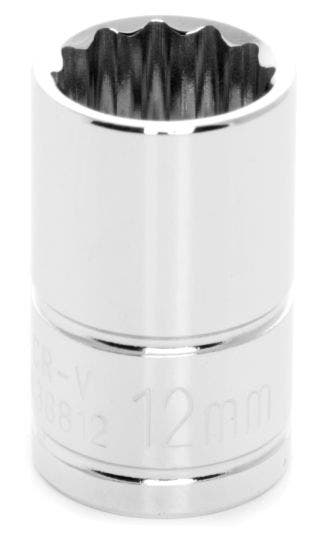 Performance Tool W38812 12-Point Socket, 3/8" Drive, 12Mm   12-Point Socket, 3/8