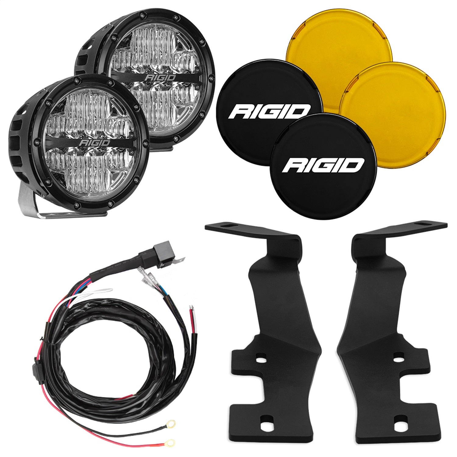 Rigid Industries 46720 A-Pillar 360-Series Light Mount Kit Fits 19-23 2500 3500