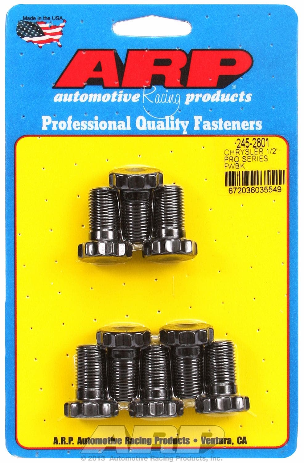 Arp 245-2801 Flywheel Bolt Kit For Mopar 1/2 Arp Fasteners  Clutch Flywheel