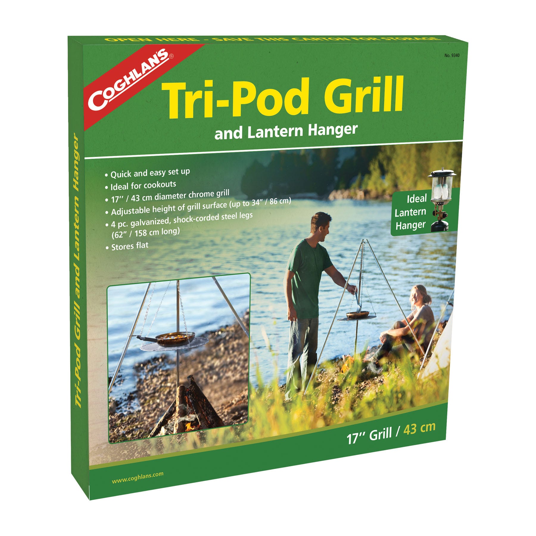 Coghlan's 9340 Tri-Pod Grill And Lantern Hanger   Tri-Pod Grill And Lantern