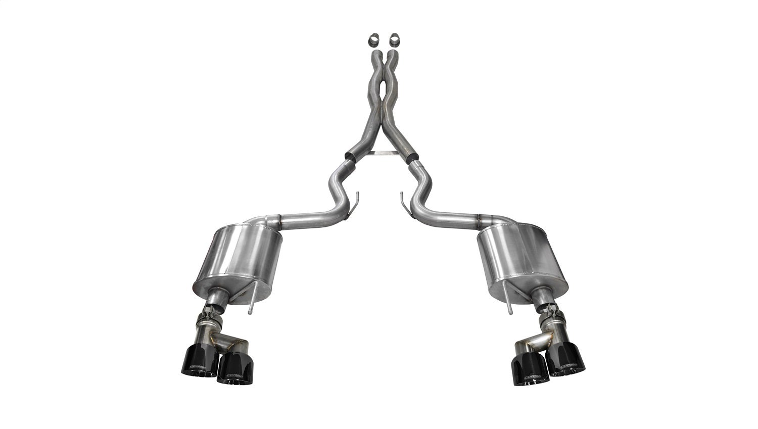 Corsa Performance 14337Blk Sport Cat-Back Exhaust System Fits 15-17 Mustang