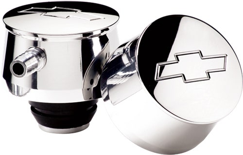 Pcv Breather, Bowtie 1 1/4” Valve Cover Hole Polished Pcv Breather, Bowtie 1