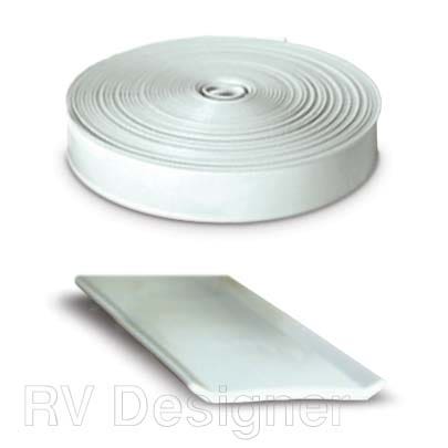 Rv Designer E330, Narrow Vinyl Insert Trim, 3/4 Inch Wide, 25 Foot Roll, White