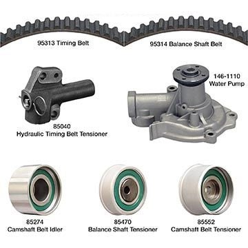 Dayco Engine Timing Belt Kit With Water Pump P/N:Wp313k1a  Engine Timing Belt