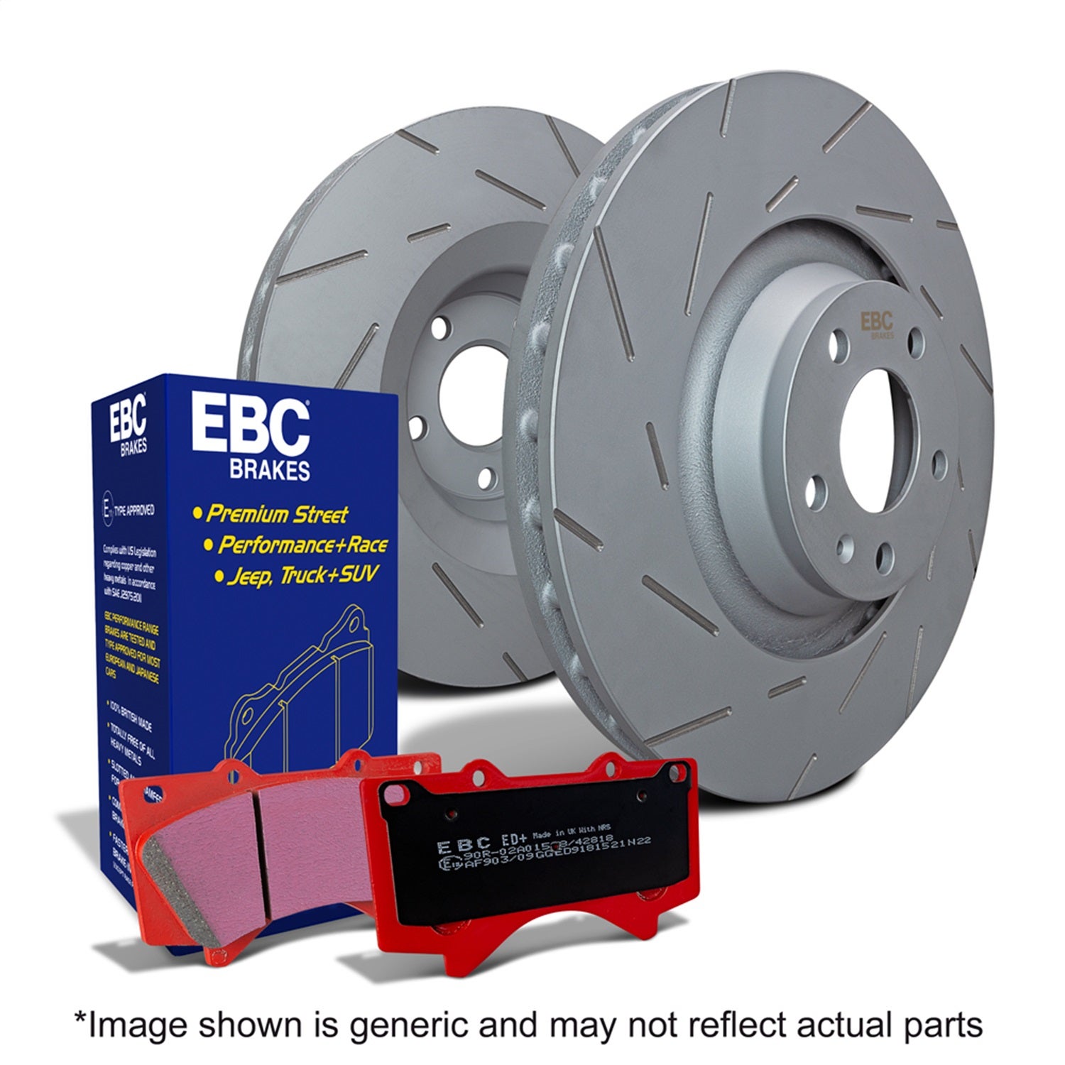 Ebc Brakes S15kf1108 S15 Kit Extra Duty And Usr Rotors   S15 Kit Extra Duty And