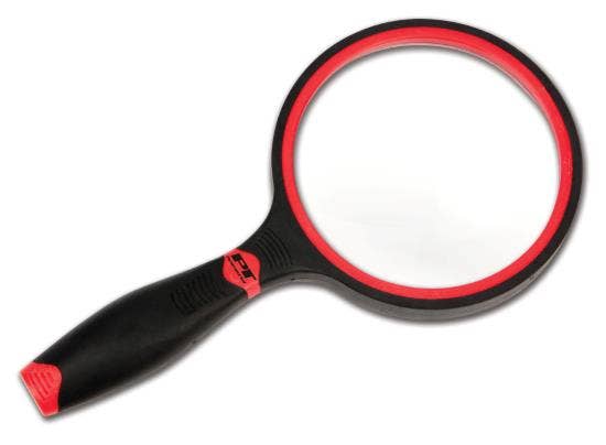 Jumbo 3X Magnifying Glass   Magnifying Glass; Handle Material - Rubber, Lens
