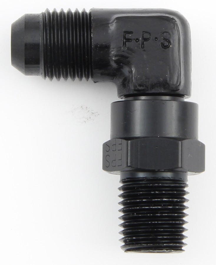 Fragola Frg499108-Bl Black Size (-8) X 3/8 Mpt 90┬░ Swivel Adapter  Frg Black