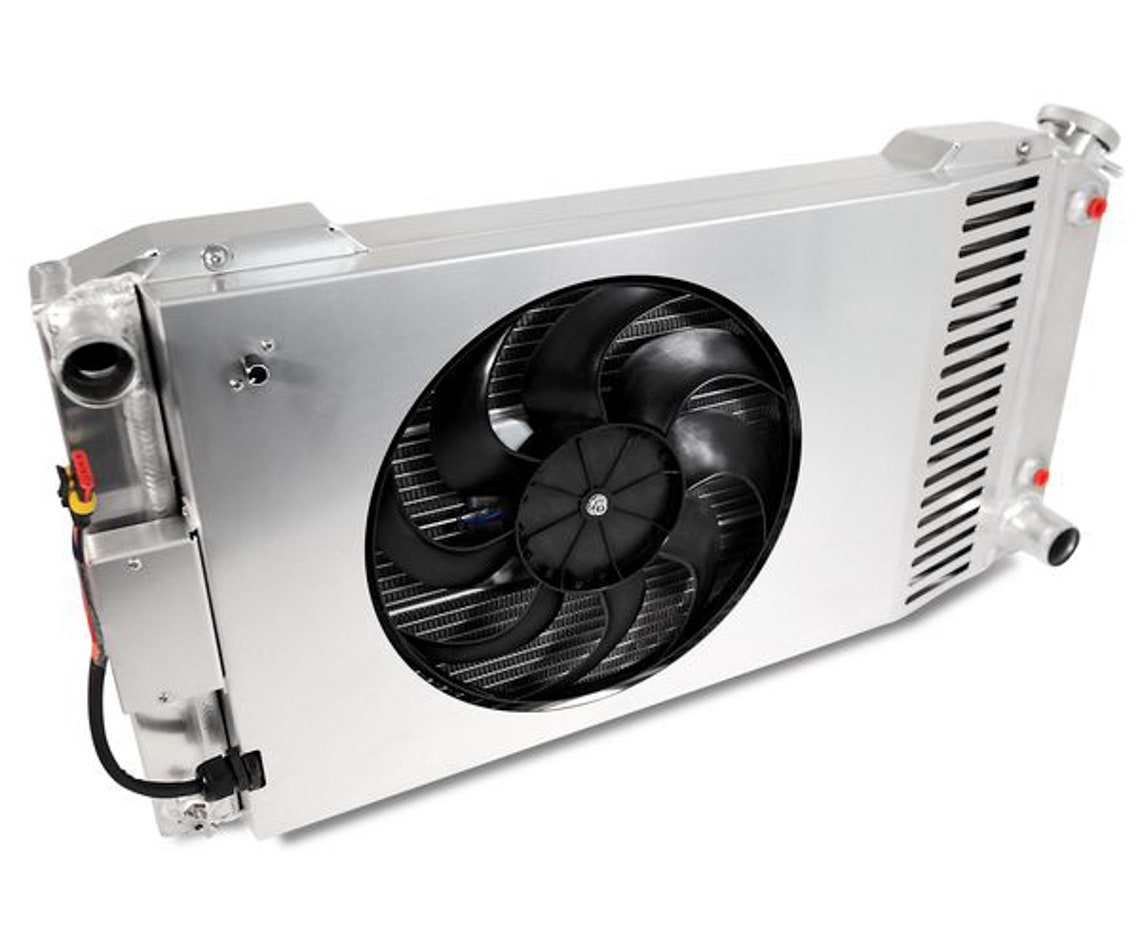 Radiator, Slim-Fit Direct Fit Series, 32-7/64 In W X 16-51/64 In H X 4 In D,