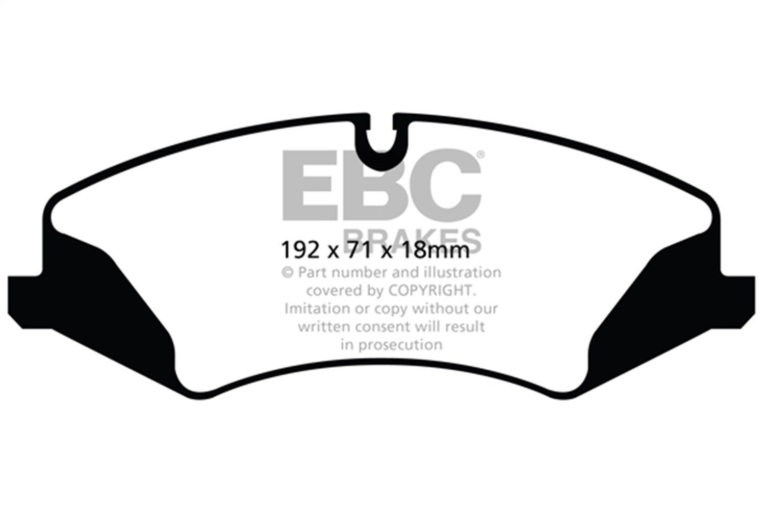 Ebc Brakes Ed92123 Truck/Suv Extra Duty Brake Pads   Truck/Suv Extra Duty Brake