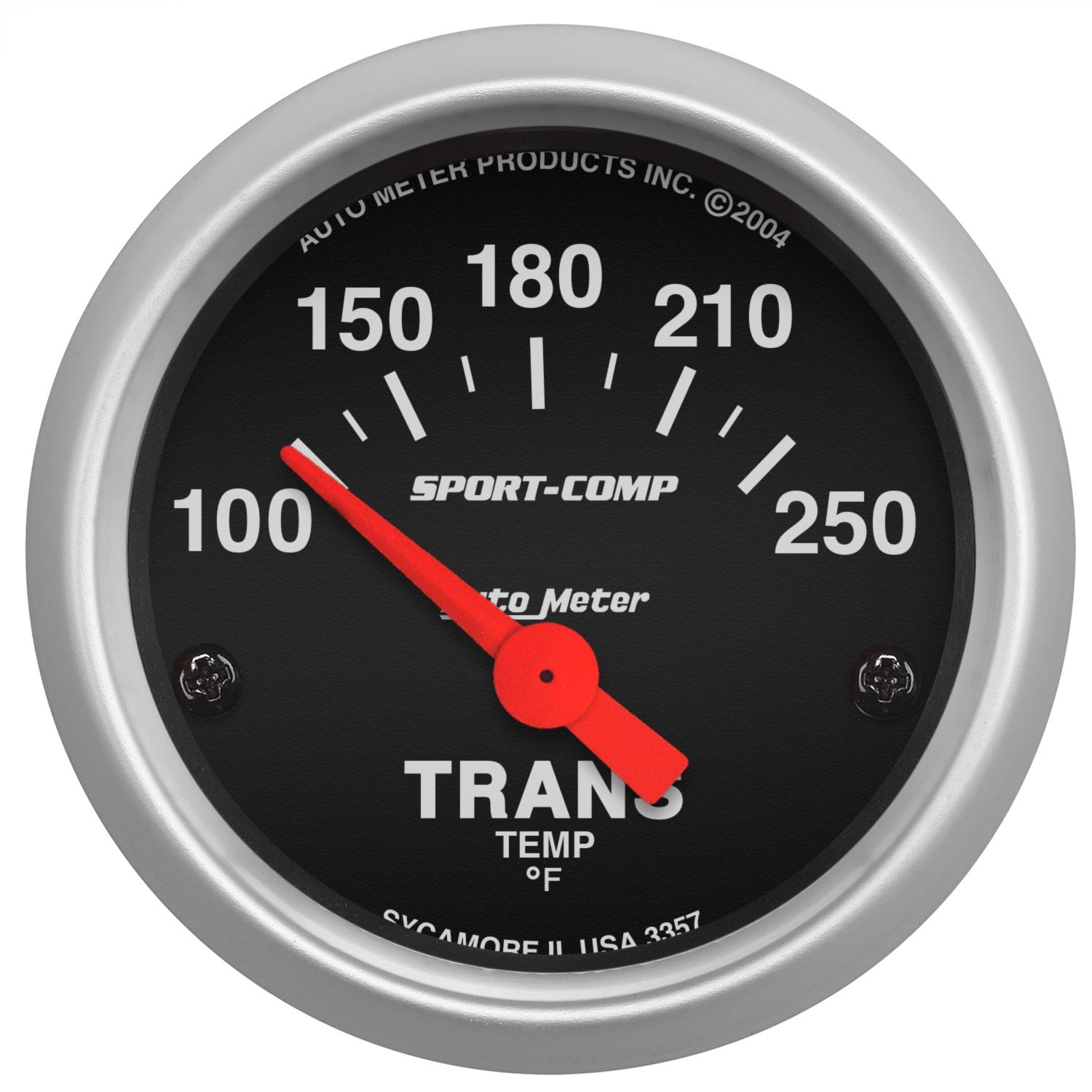 Autometer 3357 Sport-Comp Electric Transmission Temperature Gauge Auto Meter