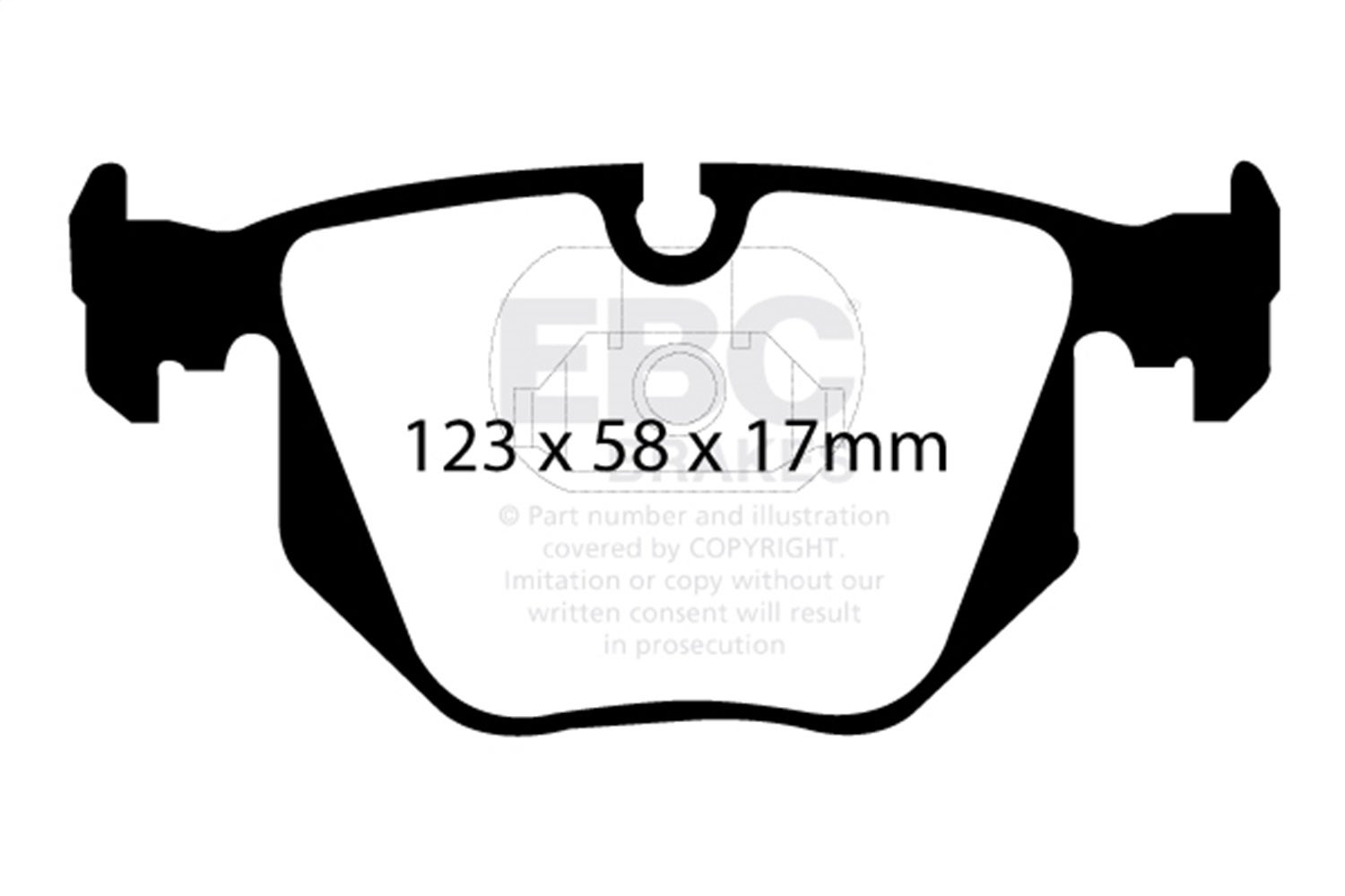 Ebc Brakes Dp41118r Yellowstuff Street And Track Brake Pads   Yellowstuff Street