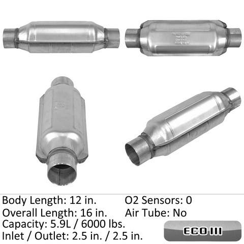 Eastern Catalytic Catalytic Converter-Universal P/N:92776  Catalytic
