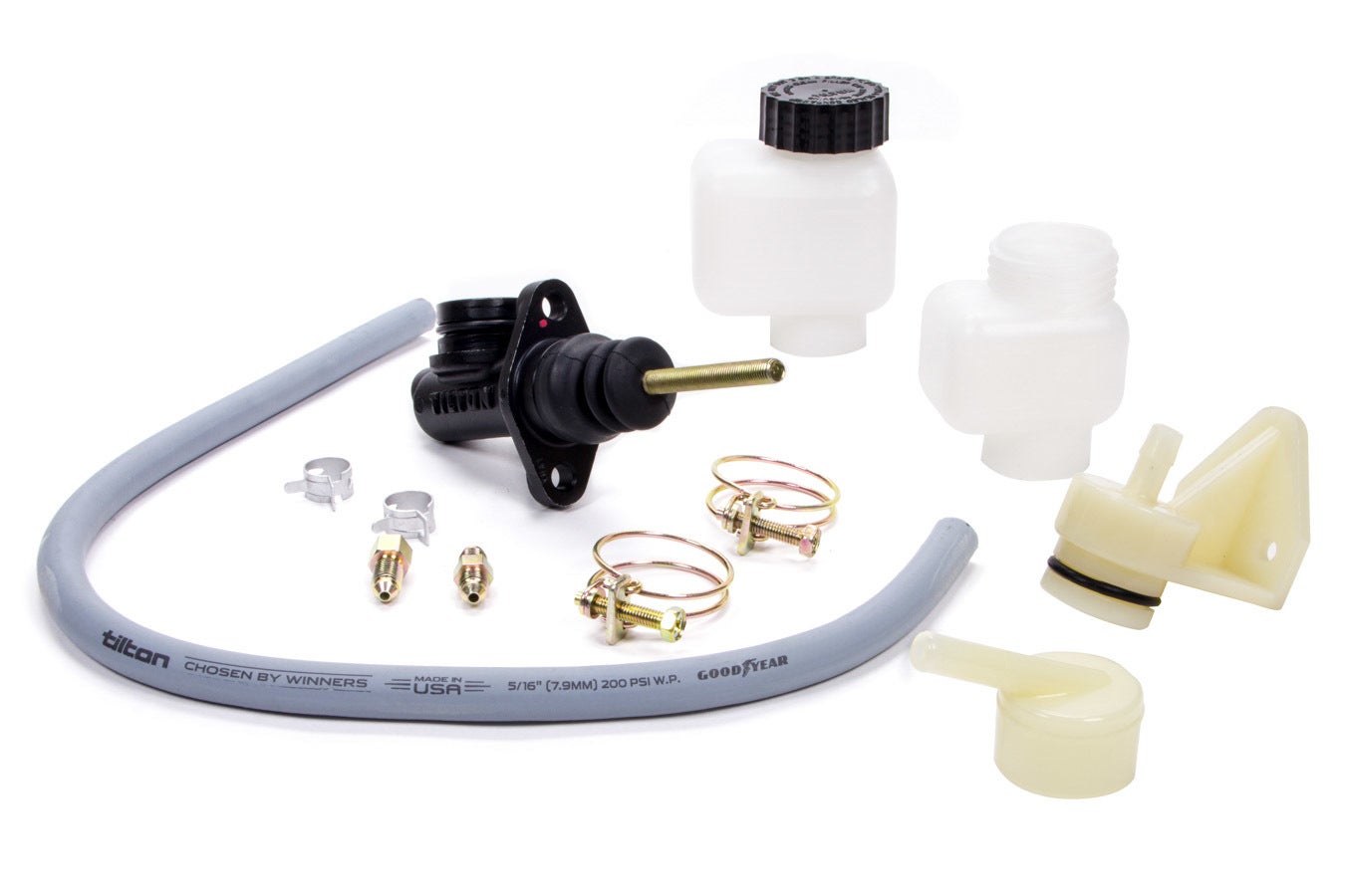 Tilton 13/16" Master Cylinder Kit (Remote Kit, Small And Large Reservoirs)