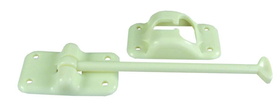 Jr Products 10454 Plastic T-Style Door Holder - Colonial White, 6"   Door Catch;