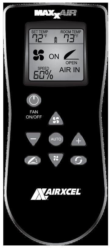 Hand Held Remote Black Exhaust Only Hand Held Remote Black Exhaust Only