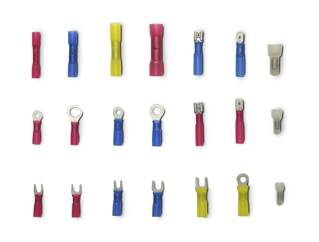 Pertronix Ignition Heat Shrink Terminal Kit  (165Pcs). Contains Ring And Spade