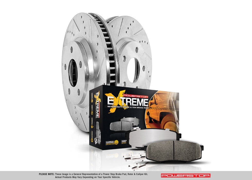 Power Stop K2952-36 Front Z36 Truck & Tow Brake Kit, Carbon Fiber Ceramic Brake