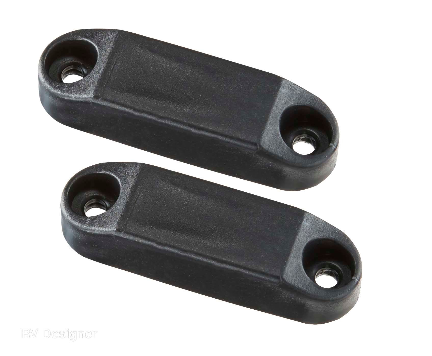 Rv Designer Collection L607 Magnetic Catch Black 2 Pack   Door Catch;