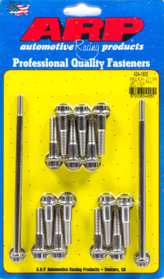 Arp 434-1805 Oil Pan Bolt Kit (Sb Chevy 6.2L Lt1 Ss 12Pt Oil Pan) Arp  Oil Pan