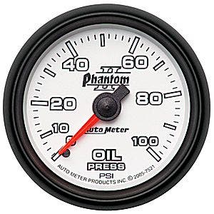 Autometer 7521 Phantom Ii Mechanical Oil Pressure Gauge Auto Meter Products 7505
