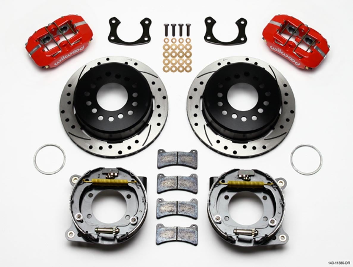 Wilwood 140-11389-Dr Fdp-Lp 11.00" P-Brake Kit,Drill-Red New Big Ford 2.50"