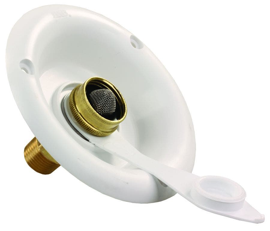 Jr Products 321-B-26-A Polar White City Water Dish With 1/2" Mpt   Fresh Water
