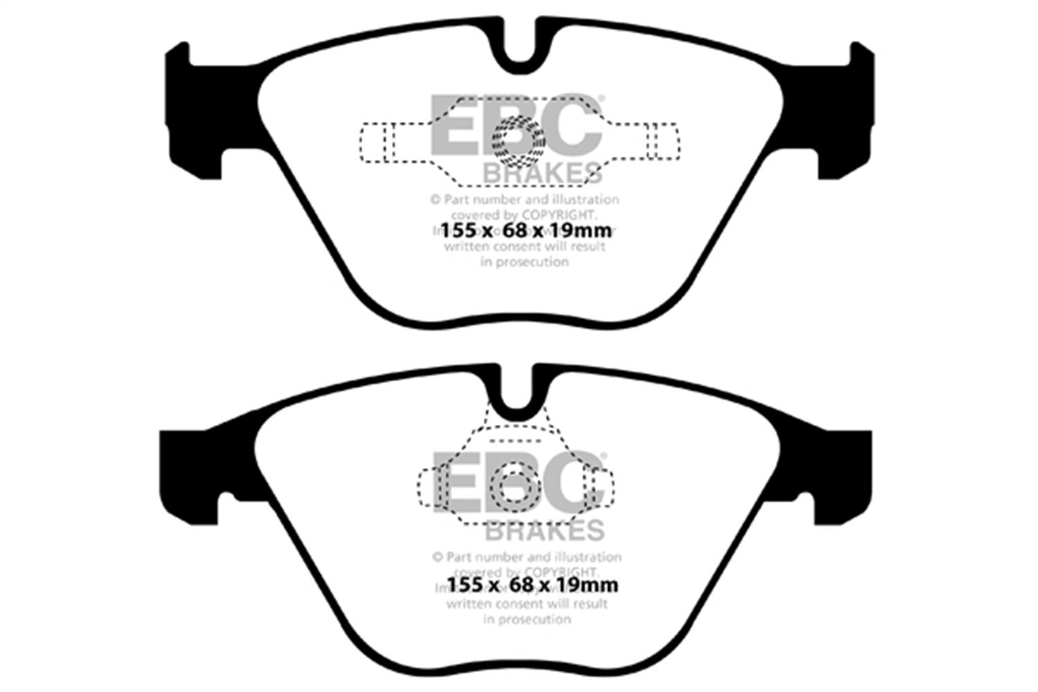 Ebc Brakes Dp42006r Yellowstuff Street And Track Brake Pads   Yellowstuff Street